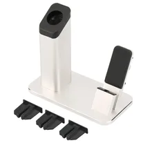 2 в 1 металлический алюминиевый Настольный стенд держатель док-станция для зарядки Зарядное устройство станция для iPhone 5/5S/6/6 Plus/6s/6s плюс