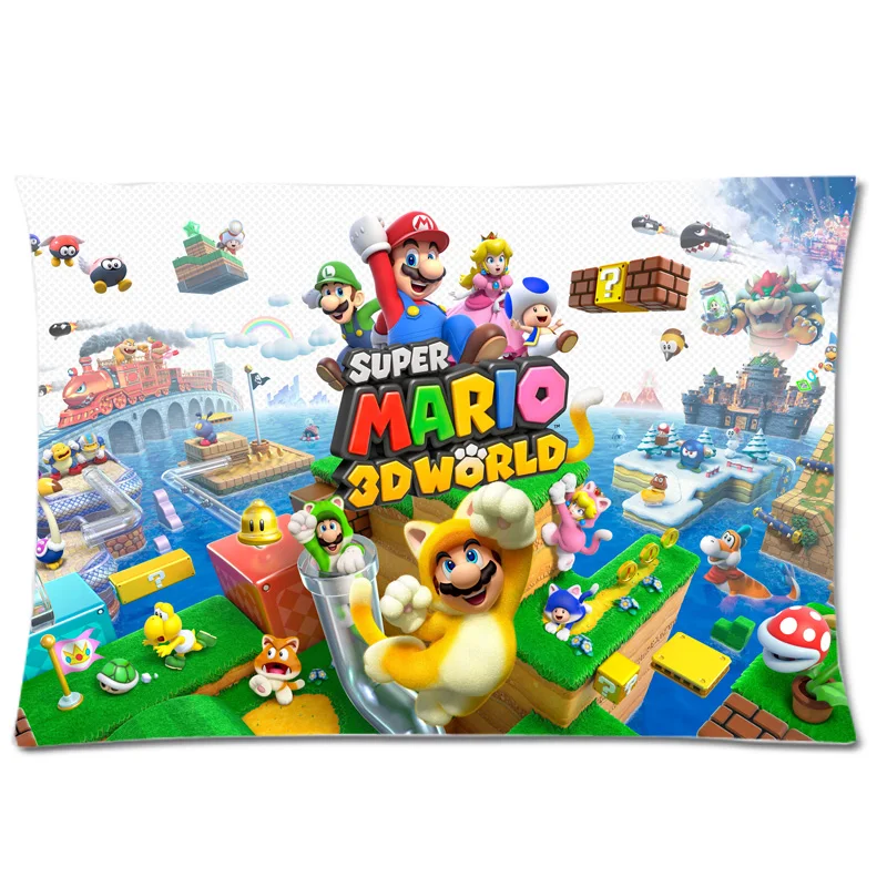 Cool DIY Pillowcase&Pillowslip!Super Mario Style Decorative Pillow Case