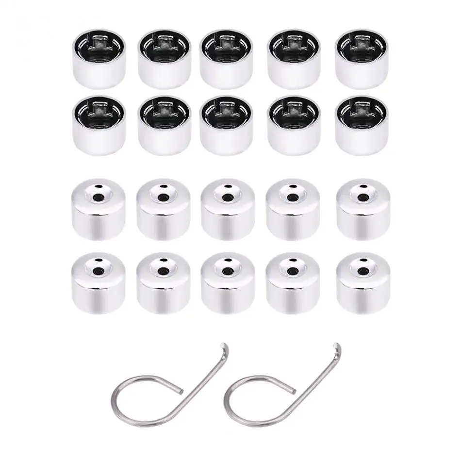 

20pcs 17mm Chrome Wheel Looking Nut Bolt Cap Cover for VW Passat Golf Bora 1K0601173A