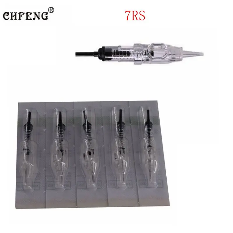 

Professional 7RS Tattoo Needles 10Pcs Permanent Makeup Cartridge Needles Round Shader Sterilized for System Machines and Grips