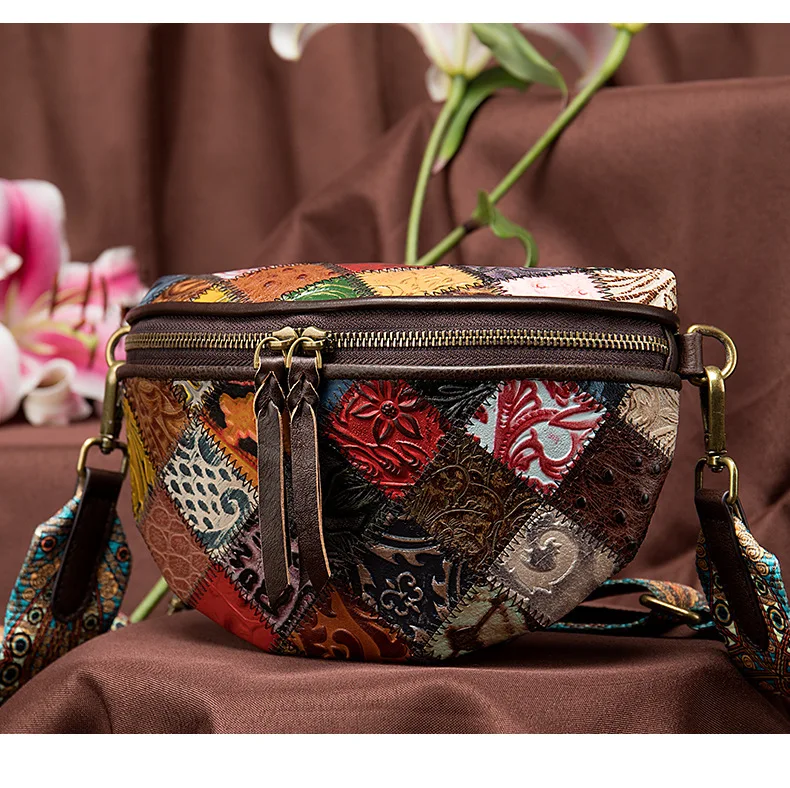 Сумки через плечо для женщин, летняя винтажная сумка на плечо с вышитыми цветами, женская сумка-мессенджер из натуральной коровьей кожи, женские маленькие сумки