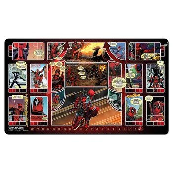 

(Deadpool Playmat) Magic Playmat, Board Games Table Pad Gathering, Custom MGT Play Mat with Free Gift Bag