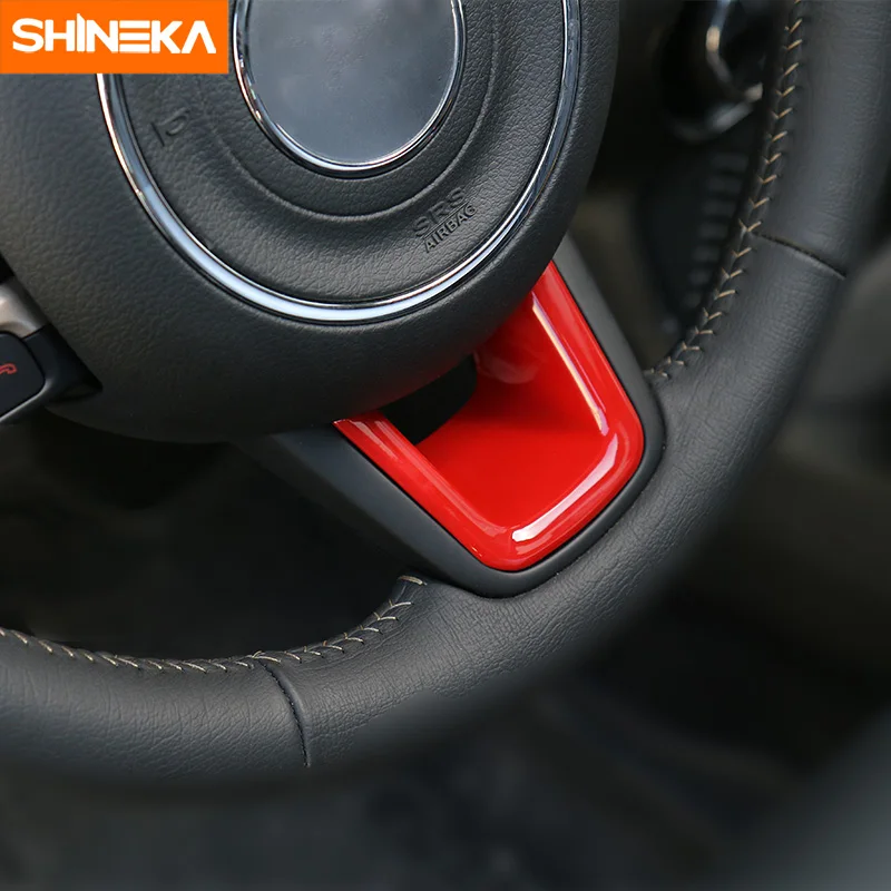 Автомобильный Стайлинг SHINEKA декоративная накладка на руль ABS для Jeep Renegade 2015 +