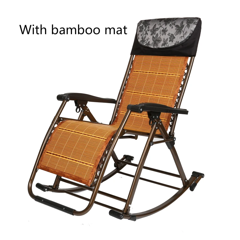 Домашнее кресло для отдыха, складное многофункциональное кресло для пожилых людей, портативное садовое кресло-качалка с регулируемым углом наклона - Цвет: A3