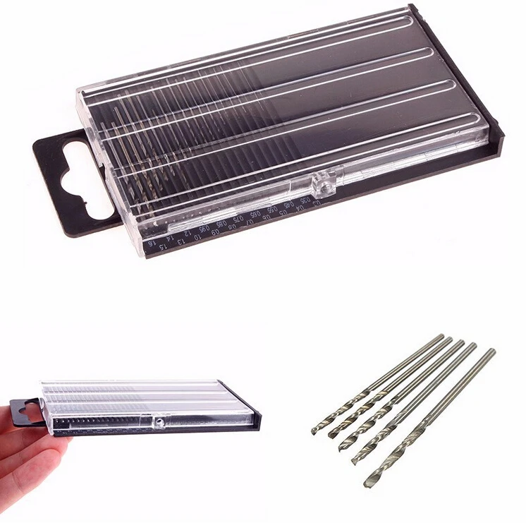 Cikonielf Mini Foret Hélicoïdal 20pcs Mini Micro HSS Twist Drill Bit Set 0.3mm-1.6mm Avec étui - Foto 10