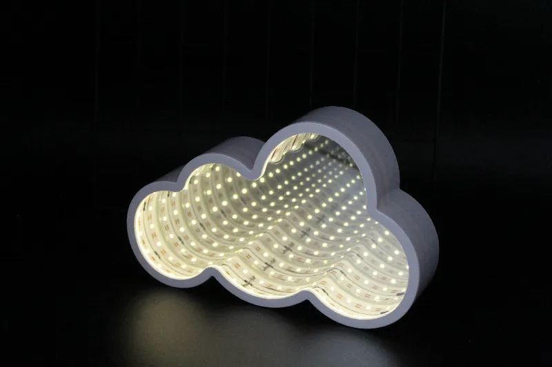 

TONGER Creative Star Shaped Infinity Mirror Light LED Tunnel Lamp Beautiful Star Light For Holiday Parties Wedding Night Light