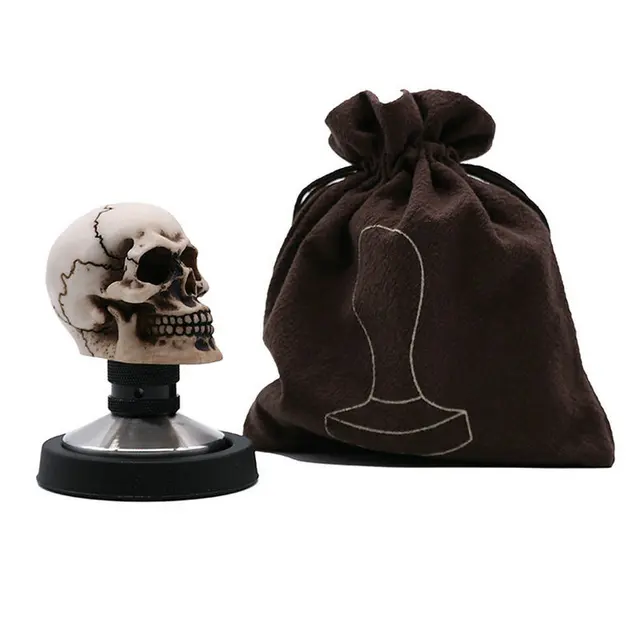 Special Price 58mm Hammer pressure coffee skull powder resin simulation personality 304 stainless steel flat 34
