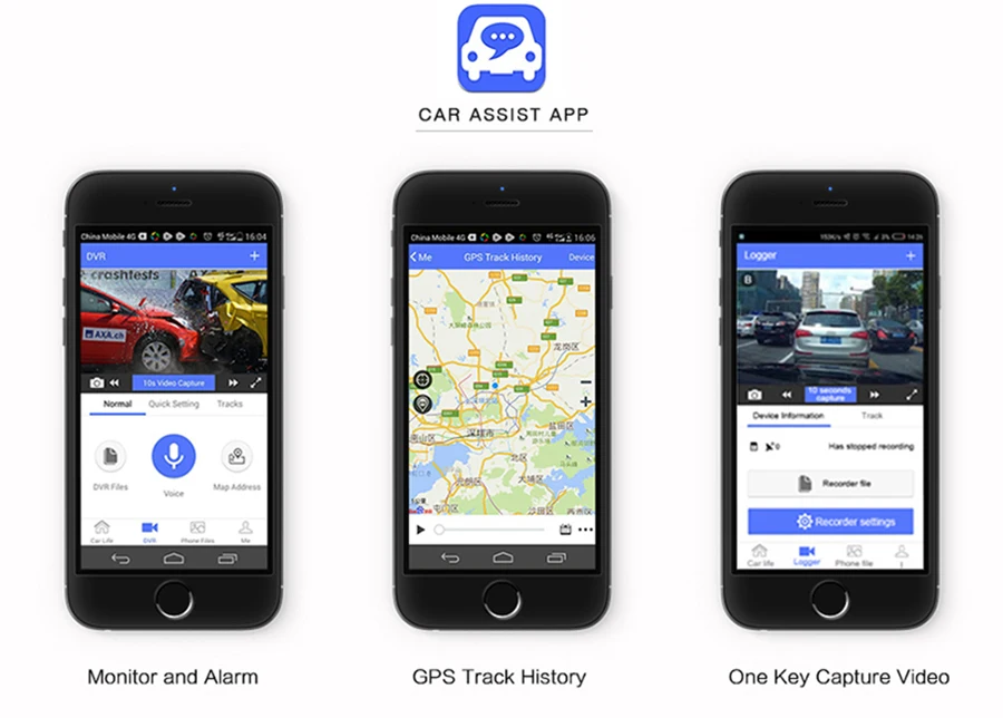 C Navigation-4G-8-Car-DVR-FHD-1080P-Dash-Cam-3G-Android-WiFi-GPS-Navigator-Dual-Lens-Rear Camera#Night Vision 7