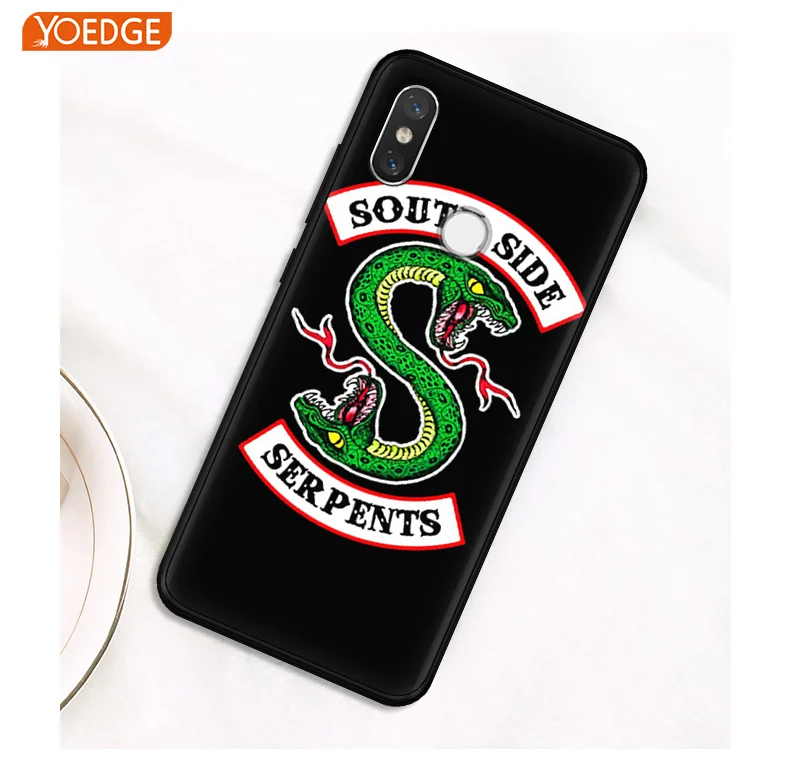 

South Side Serpents Phone Case For Xiaomi Redmi 4X 5Plus S2 3 4A 6A Note 3 4X 5 5A 6 Pro For Xiaomi Mi 5X 6X A1 A2 Black Cover