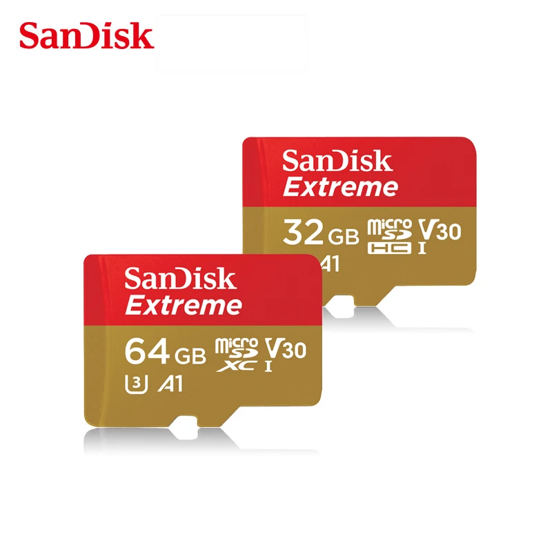 Дешевый SanDisk MicroSD 32 ГБ, 64 ГБ карта памяти MicroSDHC SDXC U3 C10 100 МБ с. 4 k TF модуль памяти TransFlash картао де Memoria tarjeta micro sd карты