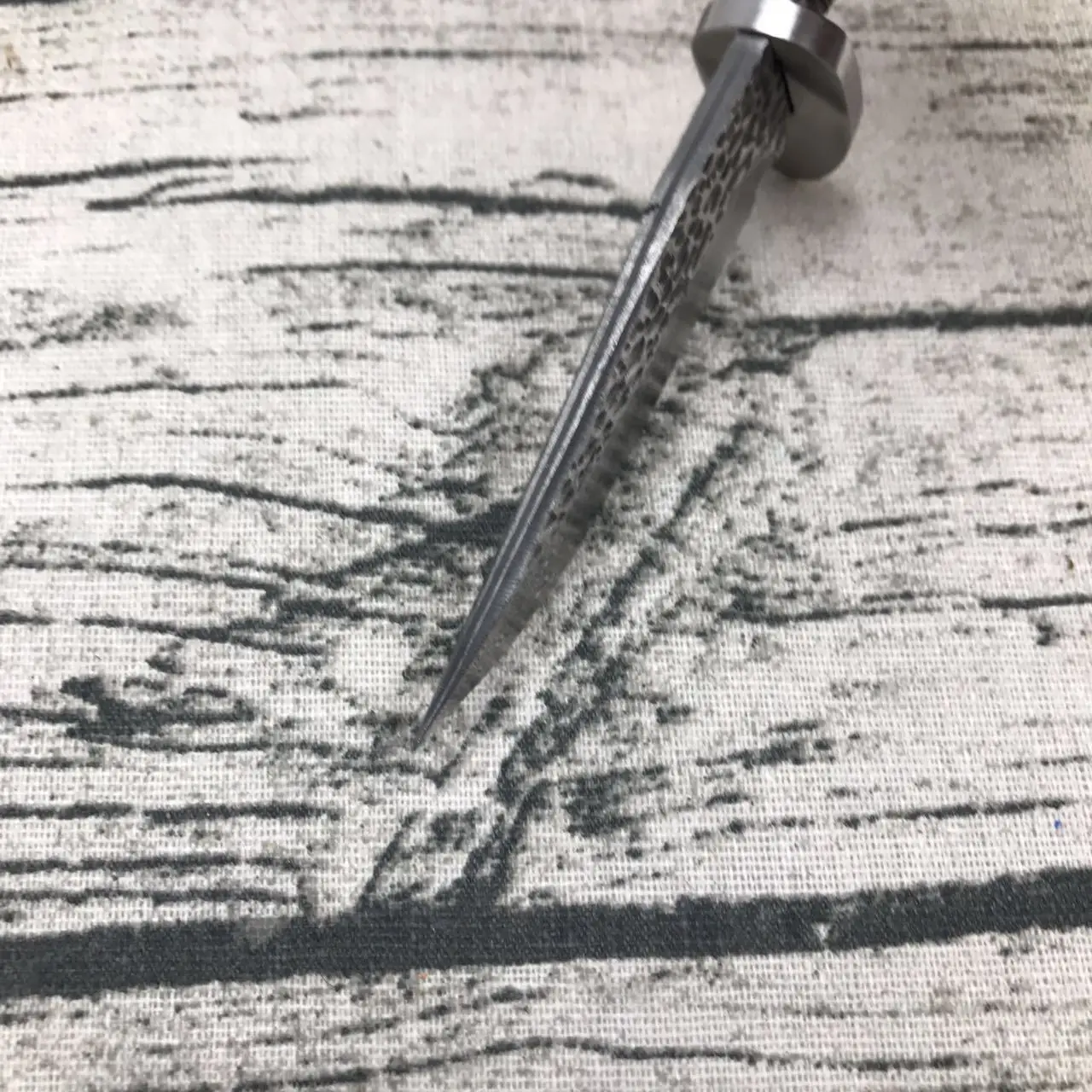 X 05DP DIY VG10 Дамасская сталь кованый шаблон стальной прямой нож заготовка с
