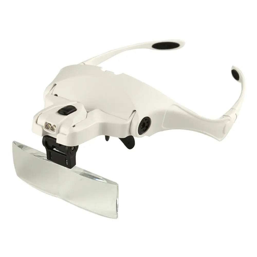 

LHLL-2 LED lens (1.0X, 1.5X, 2.0X, 2.5X, 3.5X) Adjustable headband headband glasses magnifying glass magnifying glass White