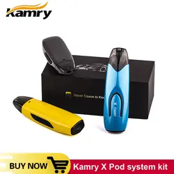 Оригинал Kamry X Pod система Комплект Pod Vape стартовый комплект с 650 мАч батарея 2 мл емкость Pod распылитель 1.4ом катушка для пара