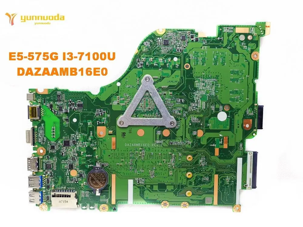 incredible  Original for ACER E5-575G E5-575 laptop motherboard E5-575G I3-7100U DAZAAMB16E0 tested good free s