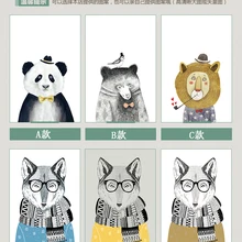 Пользовательские мультфильм животное матовое стекло оконная пленка, электростатические самоклеющиеся Mr. Fox наклейки на окна, раздвижные двери шкаф фольга