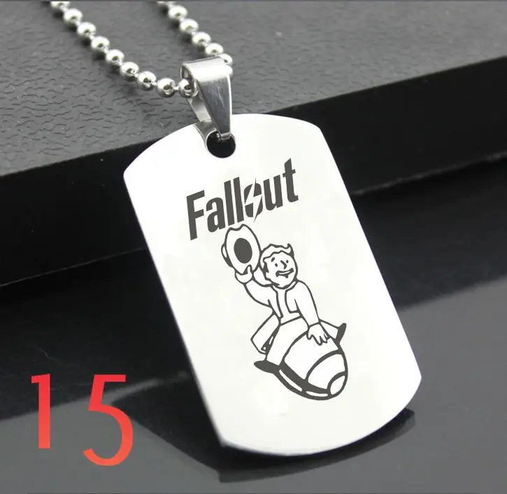 Идеальный JL Fallout западный стиль армейская карточка персонализированные Diy буквы кулон сталь ожерелье персонализированные подарки FSYX01