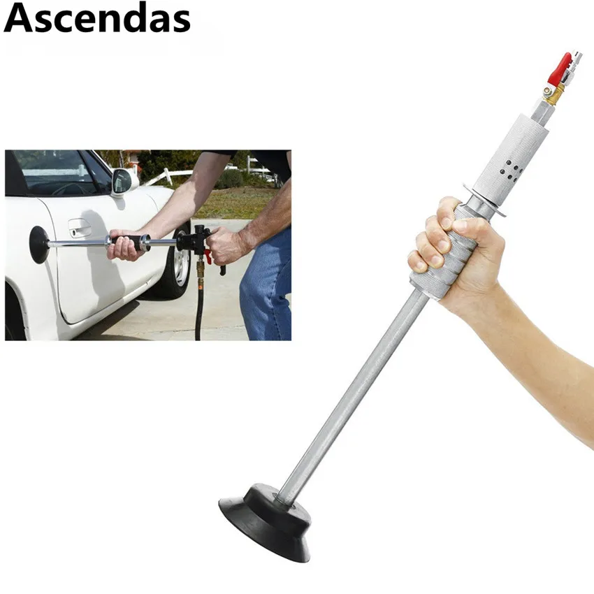 Car Paint Hammer Pneumatic Air Suction Auto Body Dent Puller w/ Slide