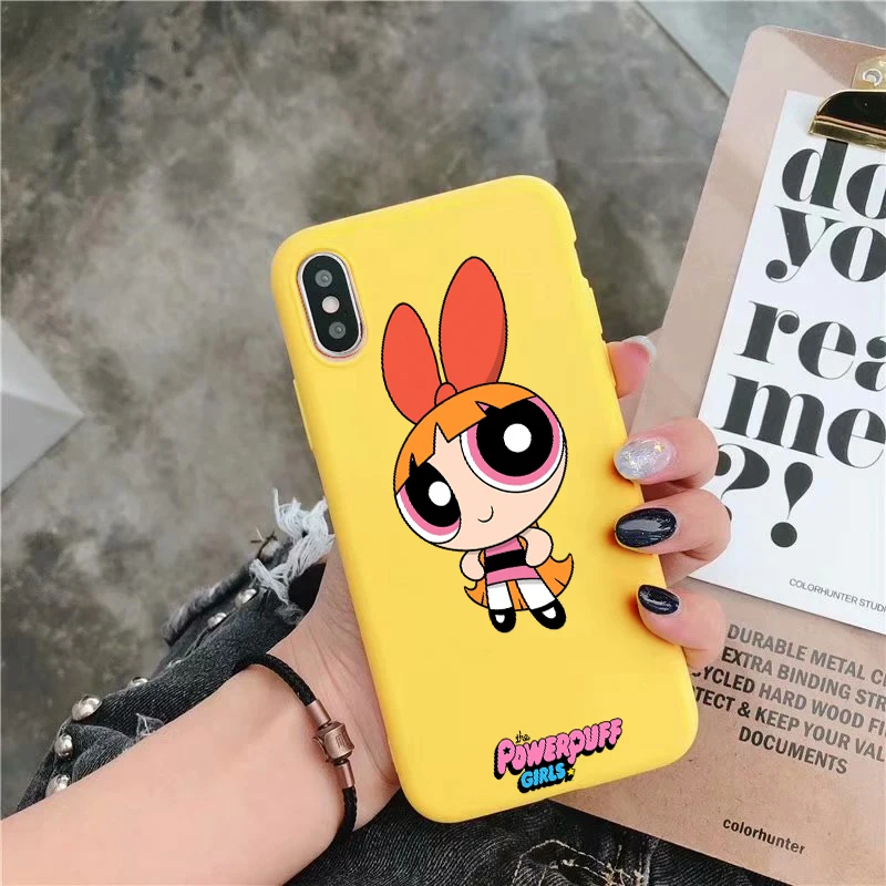 Powerpuff girls buttercup bubbles мягкий силиконовый карамельный цвет чехол для мобильного телефона для iPhone 11 X XR XS MAX 6 7 8 plus 6s - Цвет: Y-5746