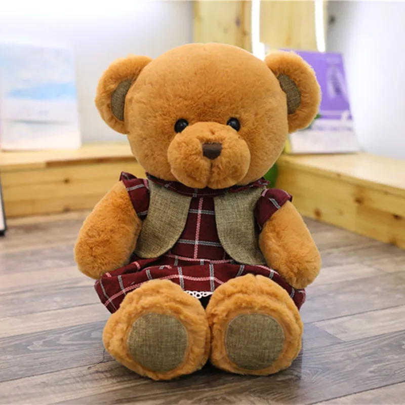 MIAOOWA 1PC 40CM Lovely Teddy Bear Animal Plush Doll Cute Bear Toy Soft Pillow Doll Kid Toy Children Baby Best Birthday Gifts