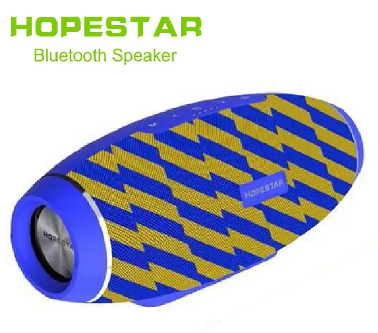 HOPESTAR беспроводной портативный Bluetooth 2,1 динамик 20 Вт Водонепроницаемый Открытый басовый эффект с внешним аккумулятором USB AUX мобильный компьютер ТВ - Цвет: blue Camouflage