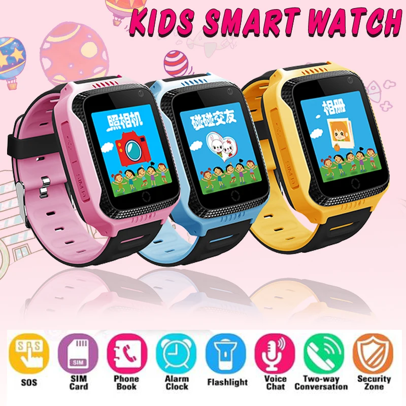 GPS Camera Baby Kids SmartWatch with Touch Screen Camera GPS Tracker Smart watch children Monitor SOS for Baby PK Q50 q90