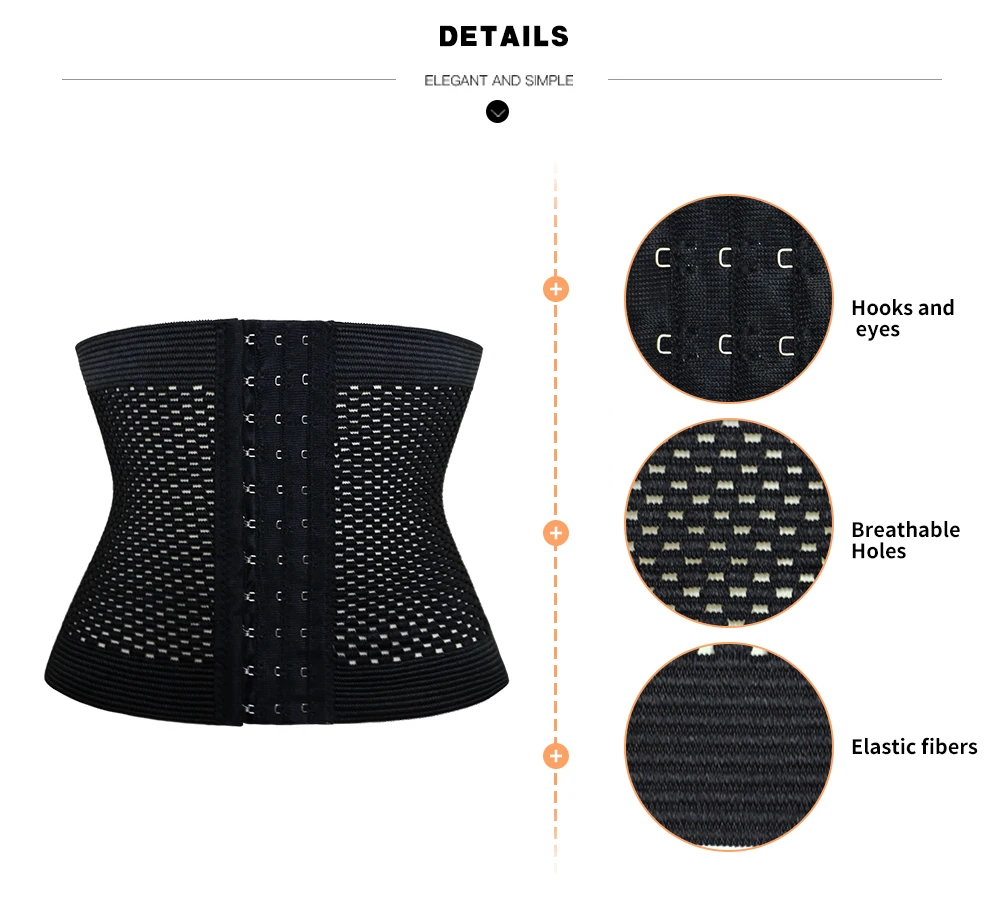 NB1229_01  Atbuty Slimming Waist Trainer Belt Breathable Underwear Waist Shaper Tummy Control Body Shaper for Women (4)