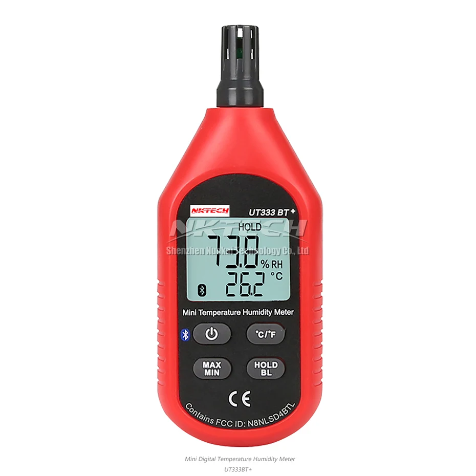 Beste NKTECH UT333BT + Bluetooth Mini LCD Digitale Air Temperatuur vochtigheidsmeter Thermometer Hygrometer Gauge Tester UT333 Upgrade