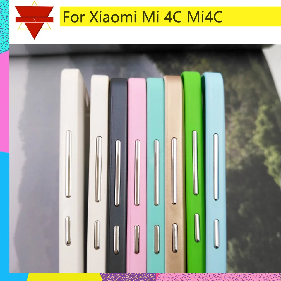 10 шт./партия задняя крышка батарейного отсека для Xiaomi Mi 4C Mi4C 5 0 дюйма|Корпусы и