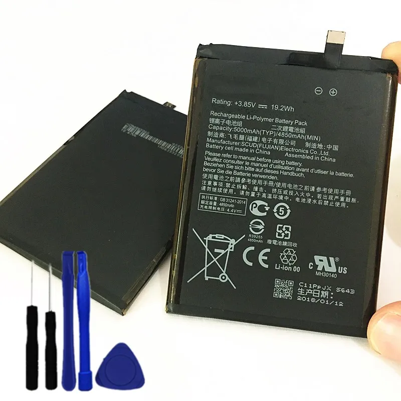 

100% NEW Original Real 5000mAh C11P1614 Battery For Asus Zenfone Pegasus 3s Max ZC521TL X00GD Battery