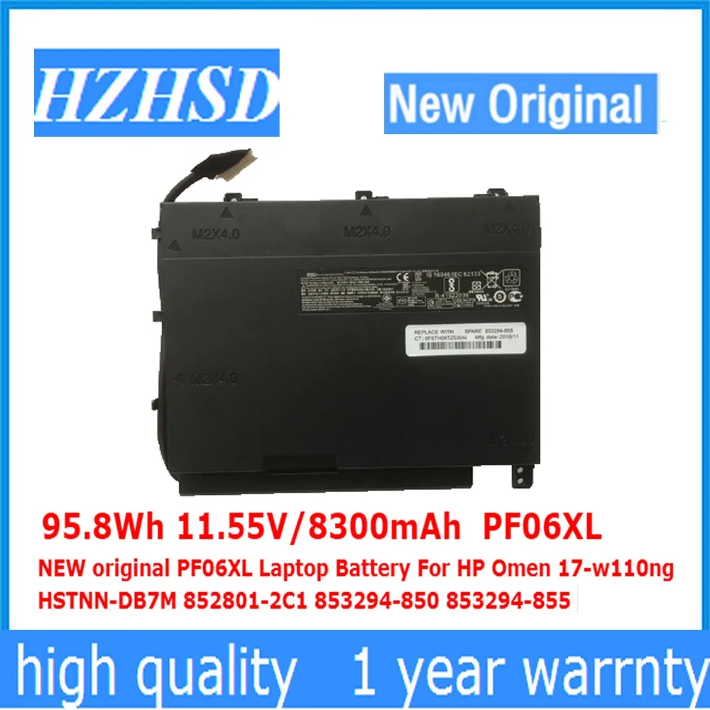 95.8Wh 8300mAh 11 55 V PF06XL новый оригинальный Аккумулятор для ноутбука HP Omen 17-w110ng HSTNN-DB7M