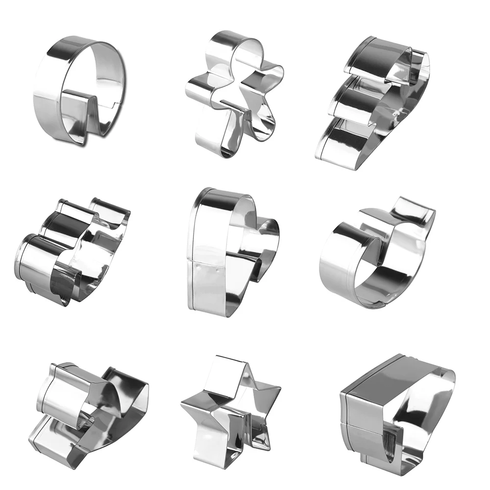 

1PC Stainless Steel Egg Mould Cookie Cutter Mold Biscuit Fondant Pastry Decorating Tools Teapot Tea Cup Hanging Cookies Mould