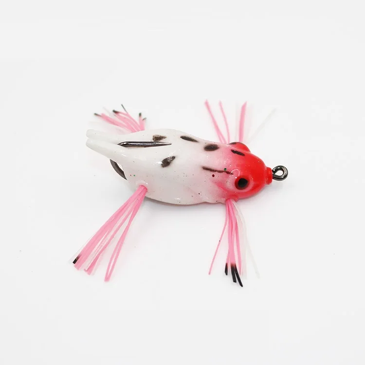 7g Fishing Lures Treble Hooks Topwater Ray Frog Minnow Bait Crankbait Wobblers 3D Eyes Fishing Tackle