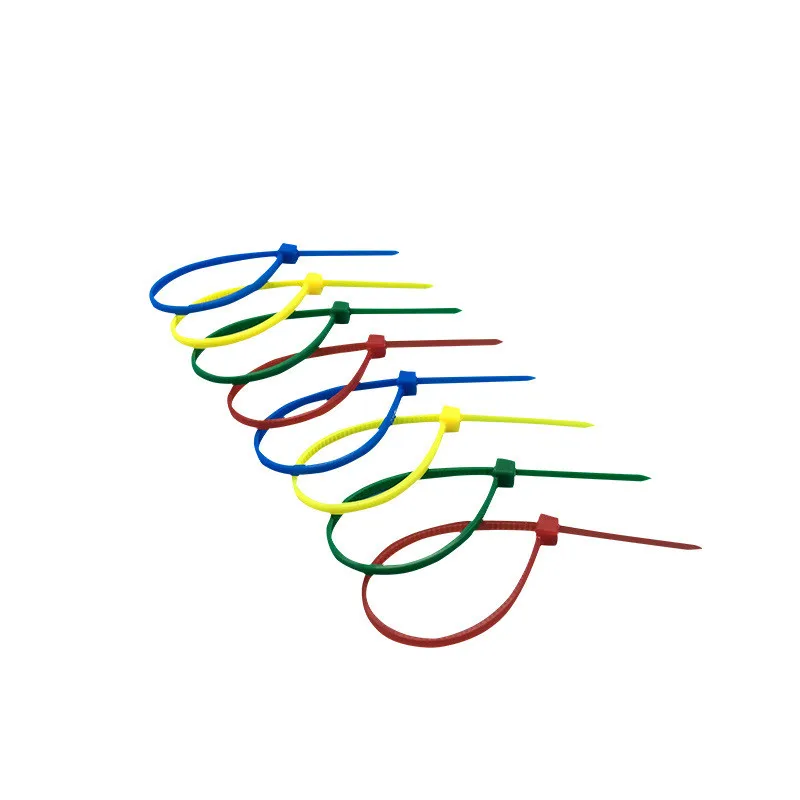 100 шт./лот, 200 мм, самоблокирующиеся Нейлоновые кабельные стяжки, 8 дюймов, 12 цветов, пластиковые стяжки на молнии, 18 фунтов, черная проволочная стяжка, ремни, сертифицированные UL