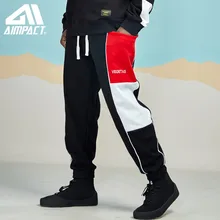 Aimpact Новинка в стиле хип-хоп, для бега, Штаны уличная одежда из хлопка в стиле пэчворк и детей постарше мягкие тренировочные Штаны Для мужчин спортивные штаны спортивный костюм AM5044