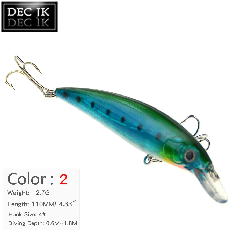 1PCS Suit For Fishing Lure Crankbaits Topwater Swimbait Wobbler Gor Trolling Peche Hook Laser Bait Artificial Lures Saltwater (2) 