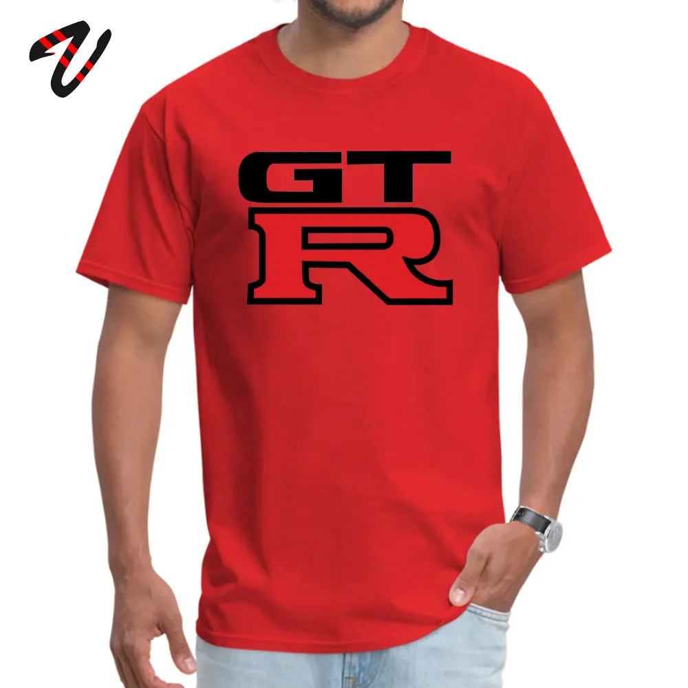 2019 New Mens T-Shirt O-Neck Short Sleeve 100% Cotton Nissan GTR T Shirt Family Top T-shirts Free Shipping Nissan GTR 4248 red