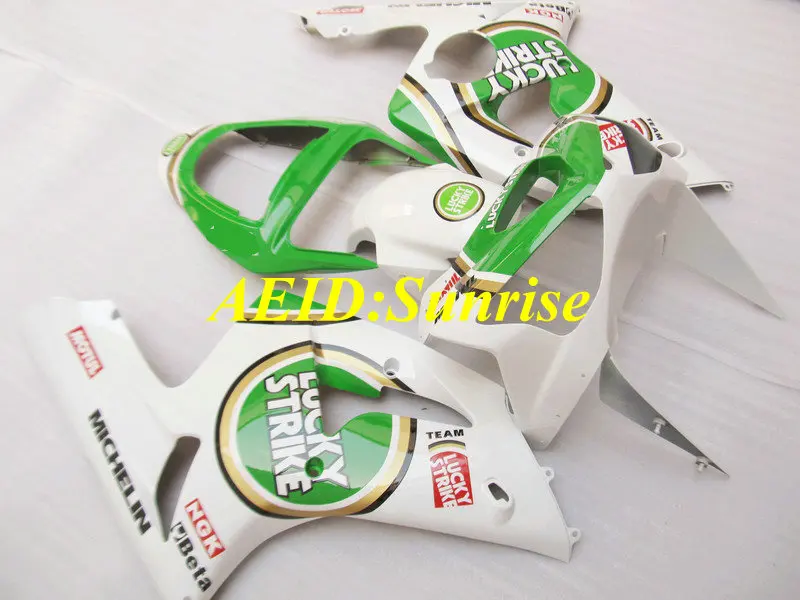 

Injection mold Fairing kit for KAWASAKI Ninja ZX6R 636 03 04 ZX 6R 2003 2004 zx 6r ABS Green white Fairings set+gifts KA02