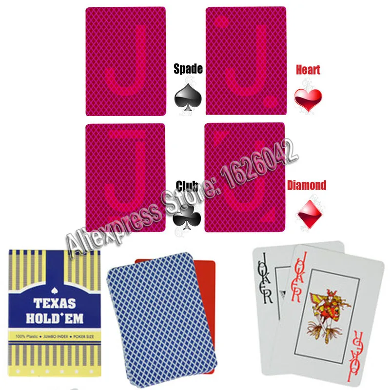 Perpsective покерные карты XF Texas Hold Em пластиковые меченые волшебные очки УФ контактные