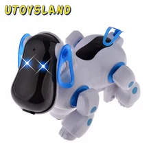 UTOYSLAND Милый Умный Робот Электронный Прогулки Pet Сторожевая Собака Щенок Juguetes Игрушки с Музыкой и Светом для Детей Kids