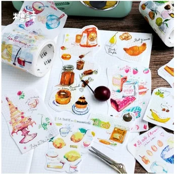 

4PCS/LOT Gourmet series decoration paper tape masking tape washi tape