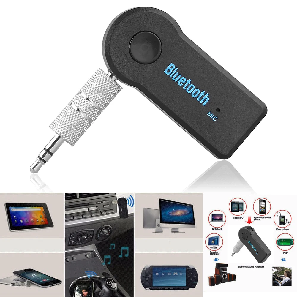 Беспроводной автомобильный Bluetooth Aux аудио приемник адаптер гарнитура комплект 3 5