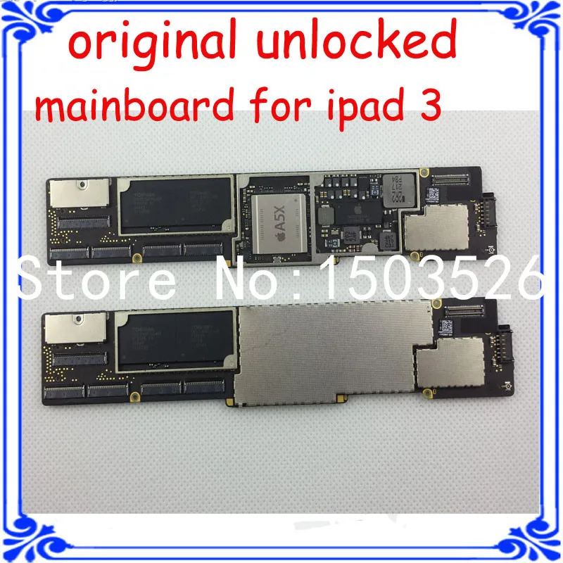  32GB original motherboard for ipad 3 wifi version  tablet PC main board with chips full function logic  board Circuits board 