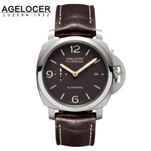 2016 Swiss AGELOCER famous brand quality mechanical watch military timepiece male watch sports gift for men Relogios Masculino
