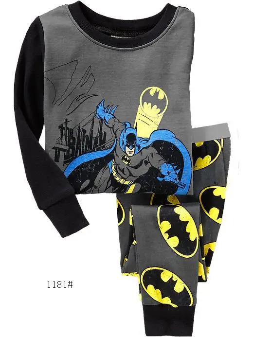 Kids Boys Superhero Pajamas Toddler Sleepwear Clothes Sets Long Sleeve