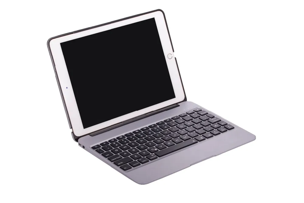 Алюминий корпус клавиатуры с 7 цветов Подсветка подсветкой Беспроводной Bluetooth клавиатура и Запасные Аккумуляторы для телефонов для Ipad air2