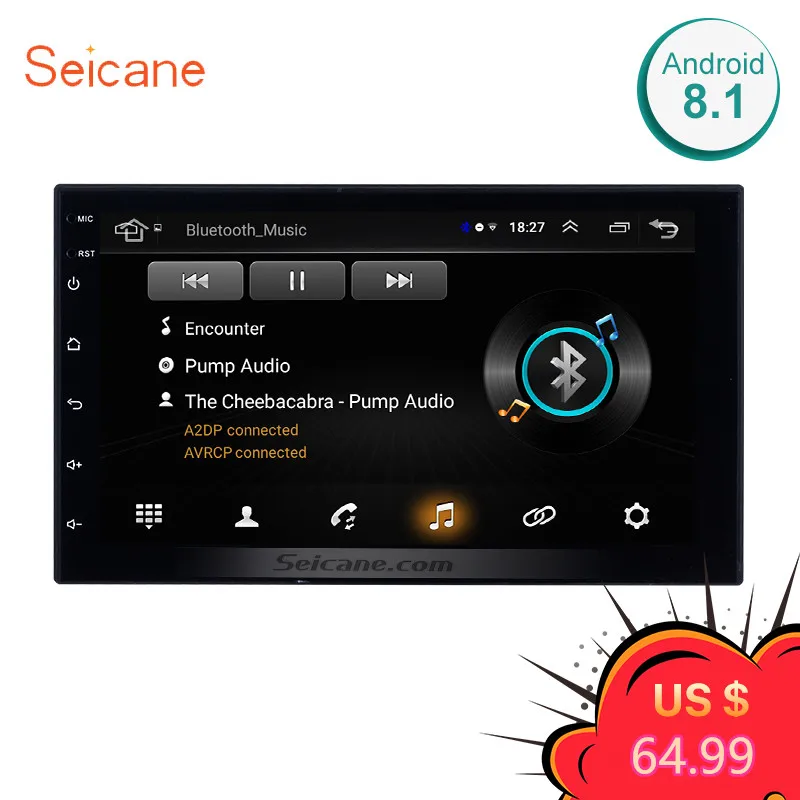 Seicane Universal Android 8 1 7 2Din font b Car b font font b Radio b
