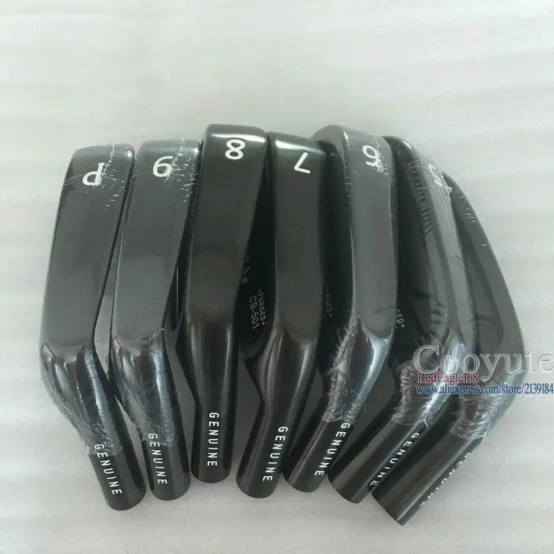 New Cooyute mens Golf heads MIURA CB-501 FORGED Black Golf Irons head set 4-9.P Golf Clubs head noirons shaft  Free shipping 
