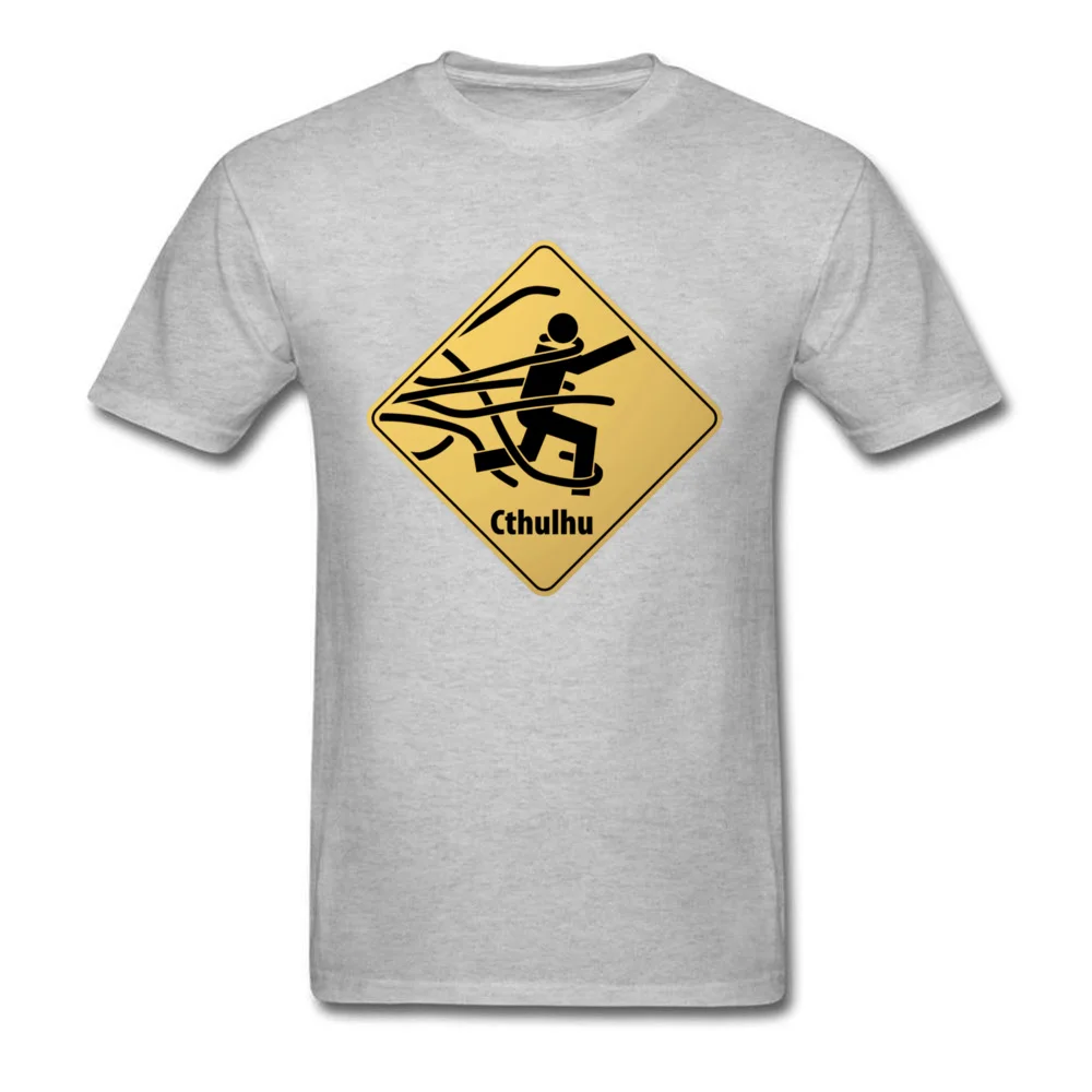 Comics Short Sleeve Tops T Shirt VALENTINE DAY Prevalent Crew Neck 100% Cotton Tops T Shirt Mens T Shirts CTHULHU 17567 CTHULHU 17567 grey