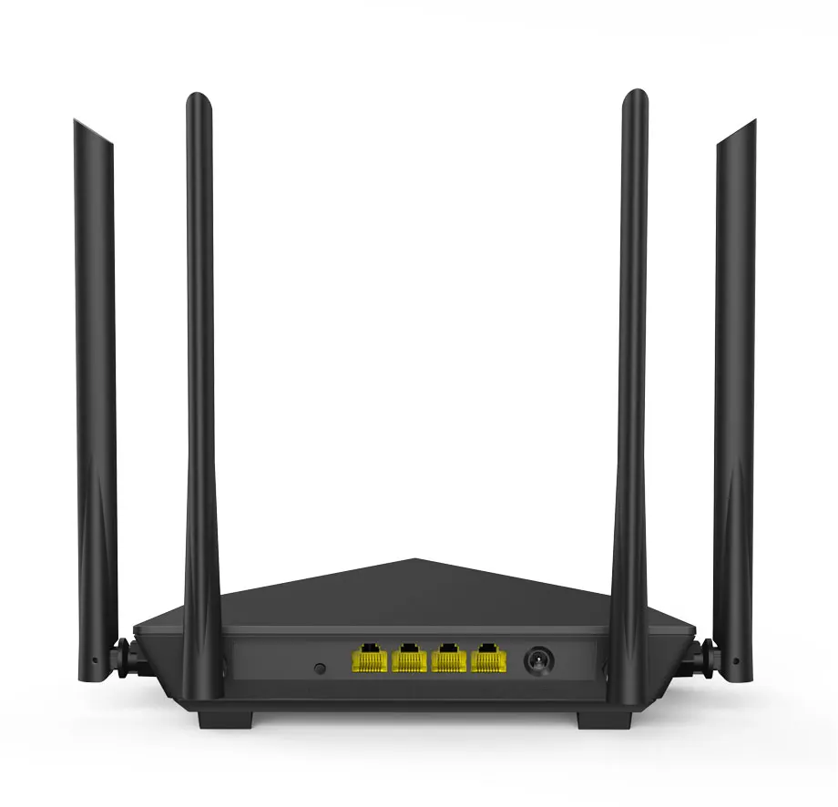 Tenda AC10 1200 Мбит/с беспроводной Wi-Fi маршрутизатор, 1 ГГц процессор, 1WAN+ 3LAN гигабитные порты, 4* 6dbi настенные антенны, умное управление приложением