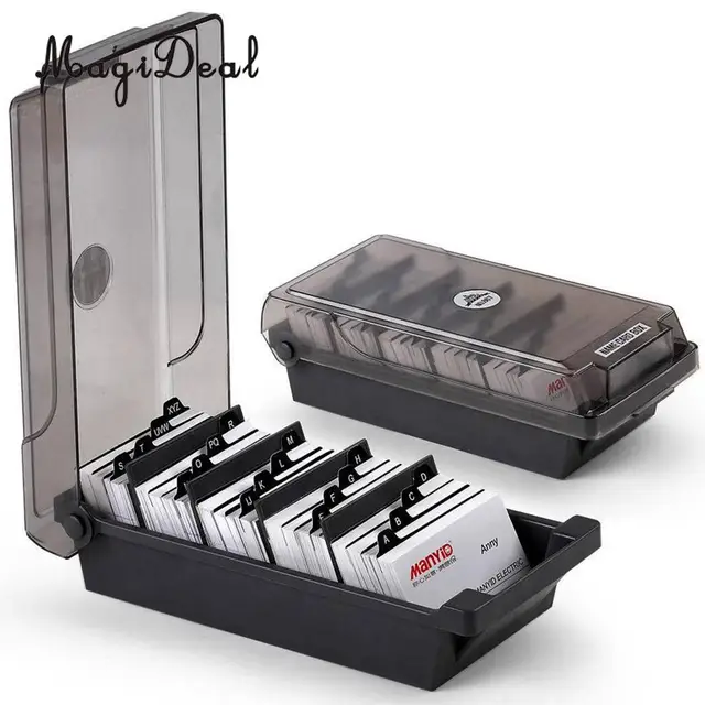Large Capacity Business Card Holder Box Business Card File Card